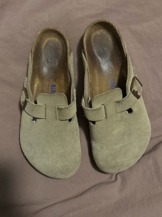 Birkenstock Shoes - Birkenstock Boston Clogs - Taupe